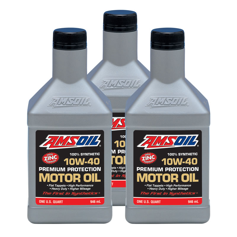 Amsoil 10W40 Premium Protection Fully Synthetic Engine Oil - Car ...