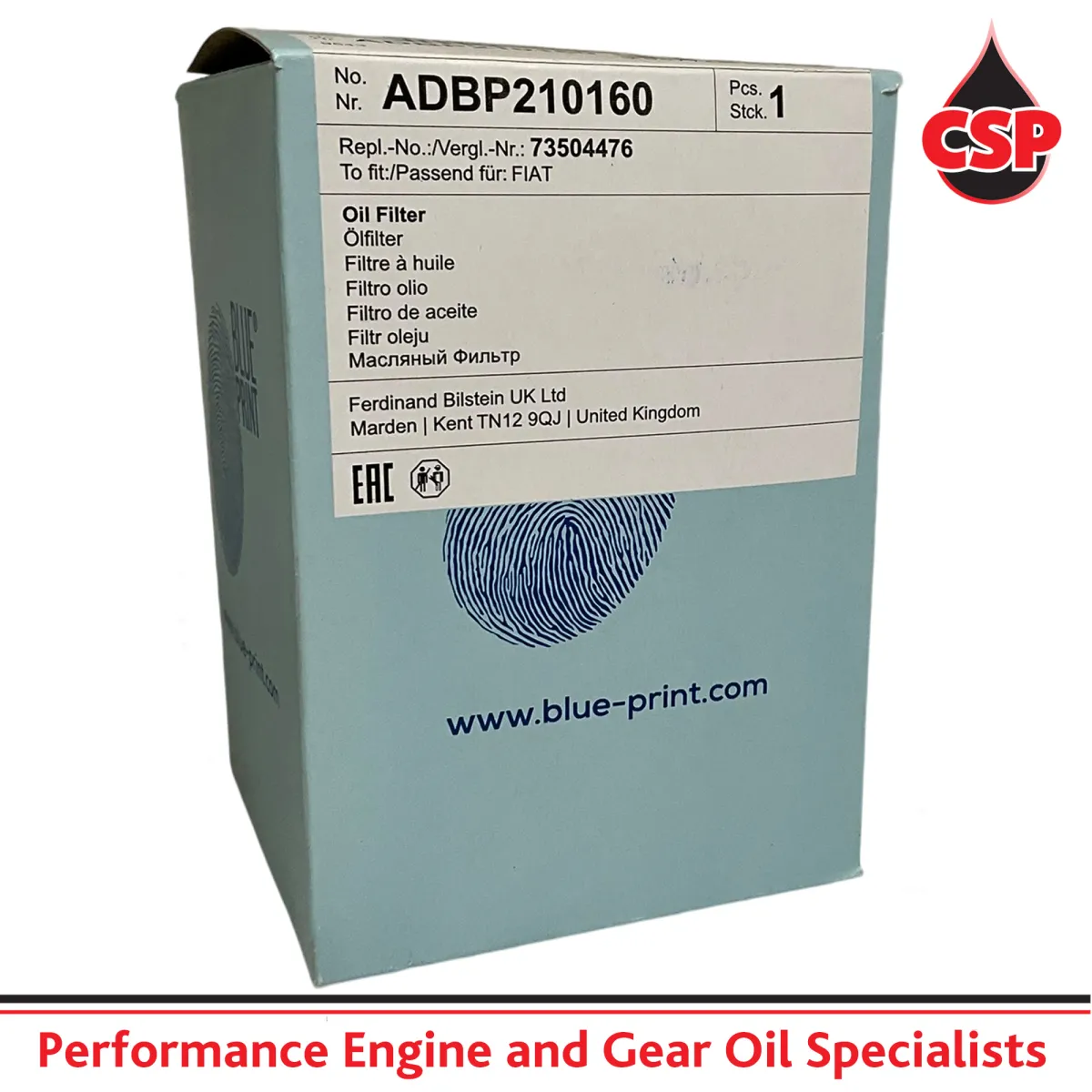 Blue Print Oil Filter ADBP210160 – Fiat Ducato