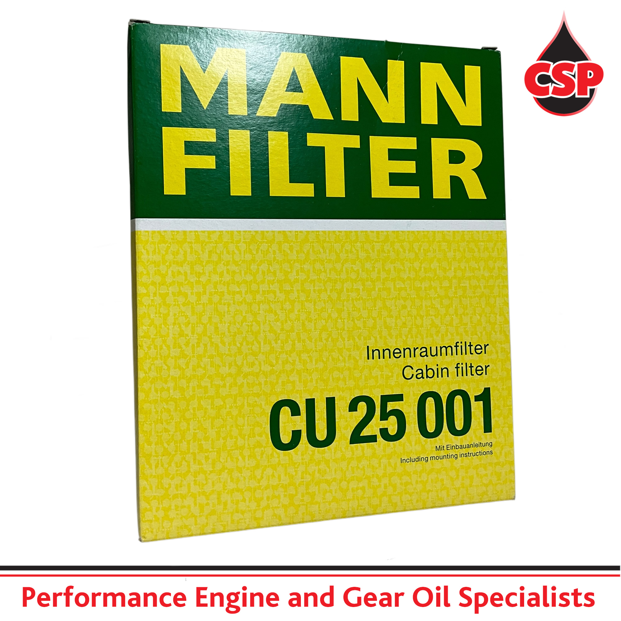 Mann Filter Cabin Filter CU 25001 - BMW 1 Series, 2 Series, 3 Series, 4 Series